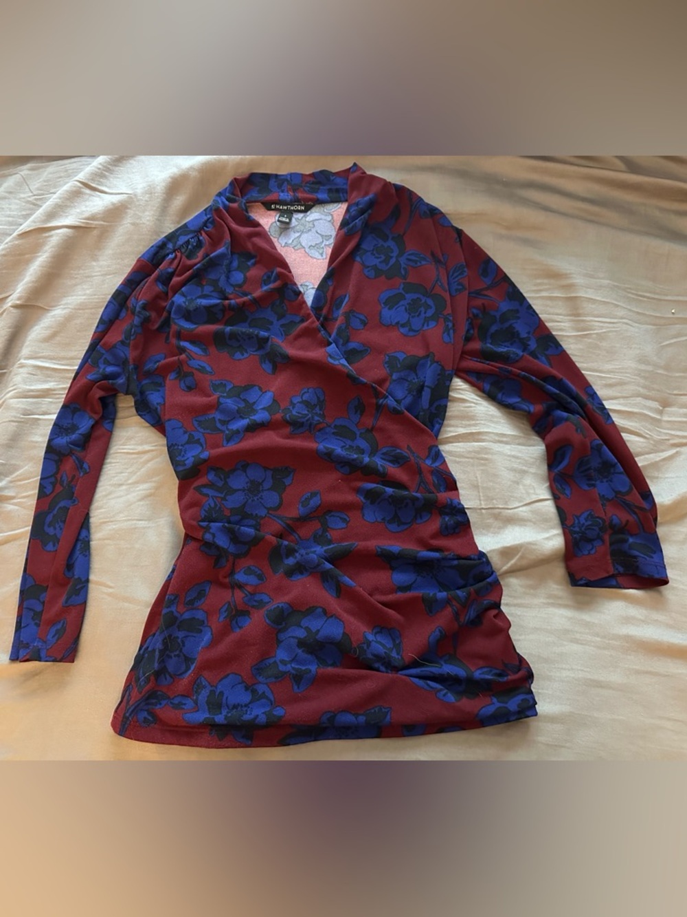 41 HAWTHORN Henri Ruched Detail Knit Top